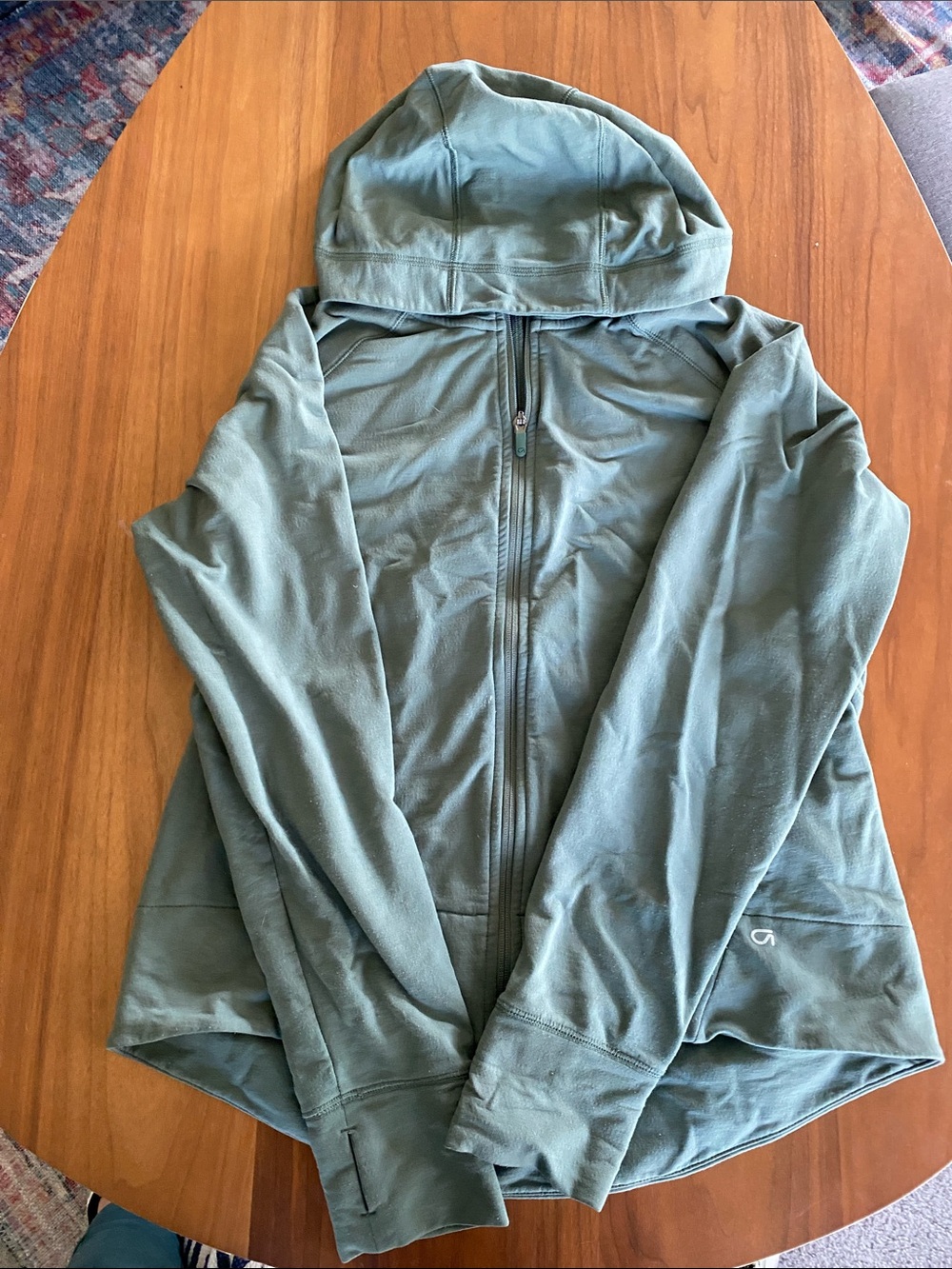 Lightweight Olive Green Hooded Jacket - Women
